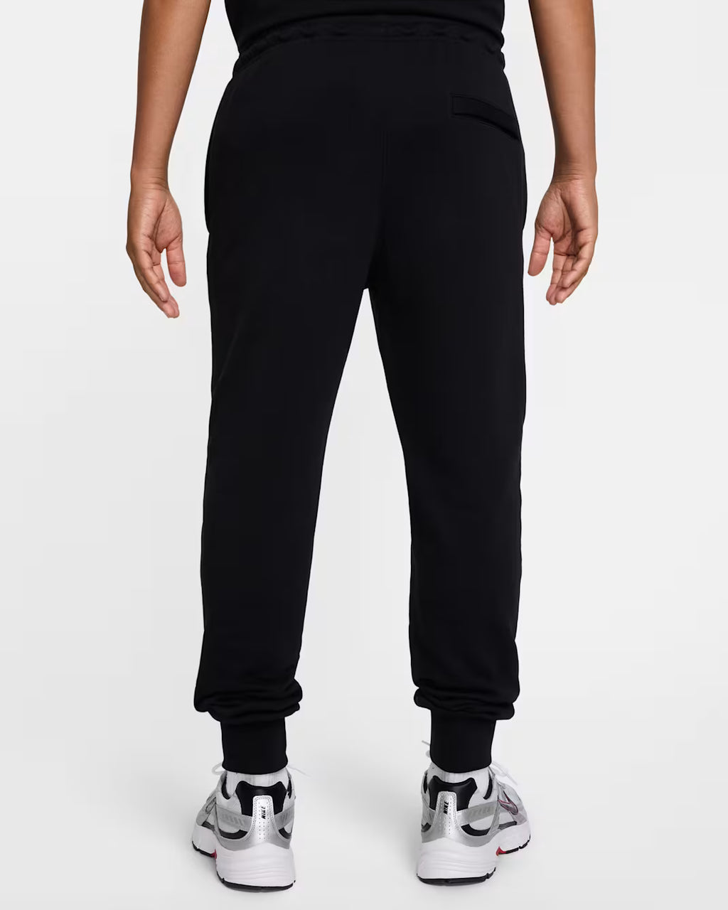 Nike Pantalone Lungo Nero French Terry con Polsino