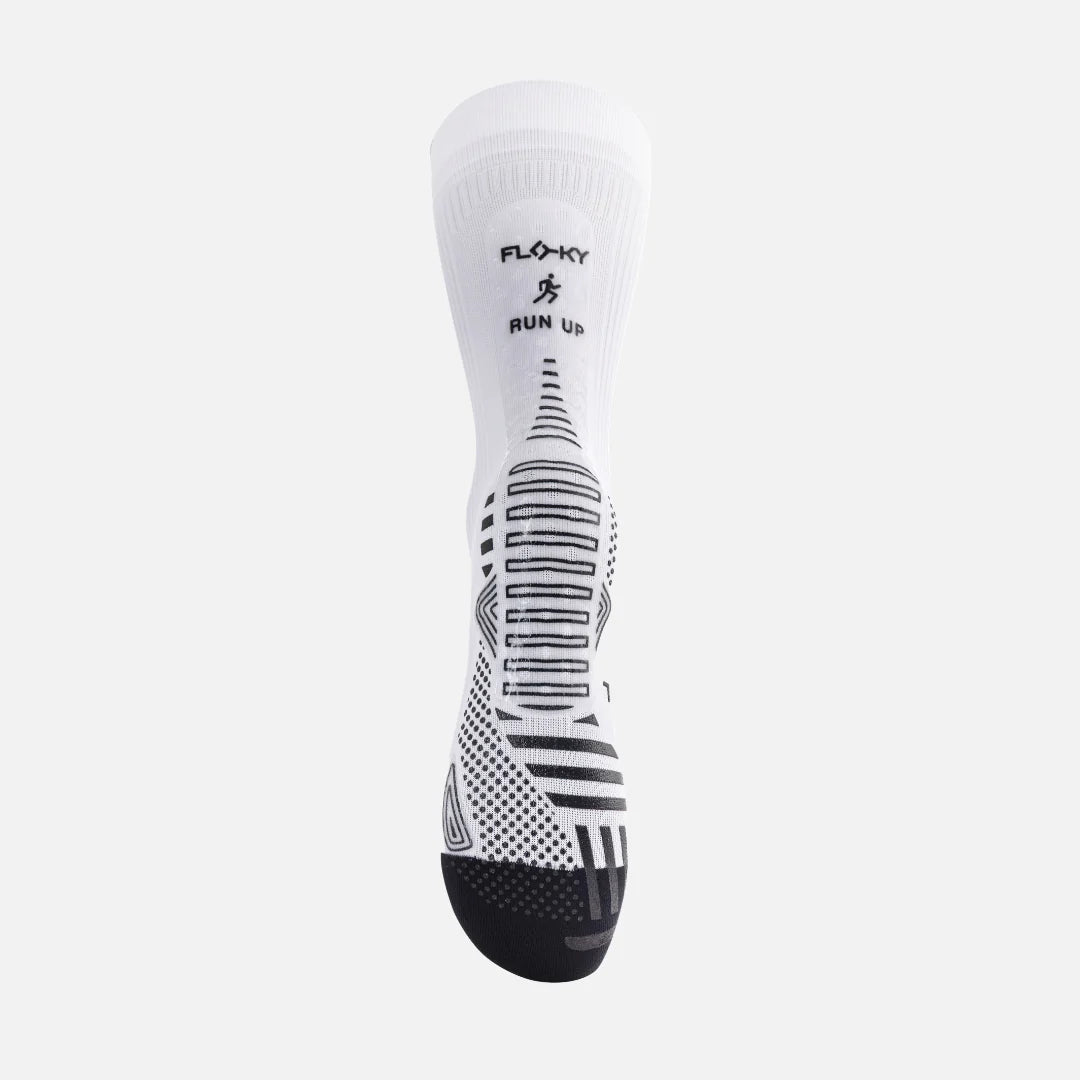 Flocky  Calzino Running Trail Trekking Bianco